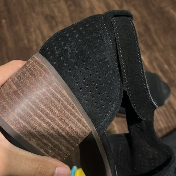 Koolaburra Ugg Ankle Strap Heel Black Size 9 - Picture 10 of 13